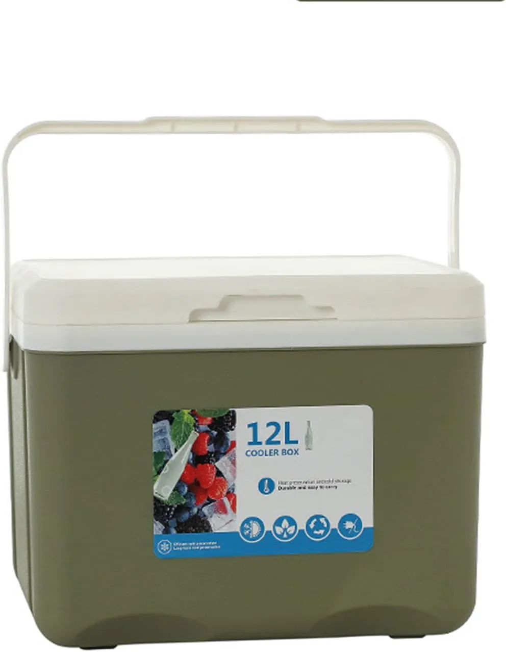 Cooler for Chevrolet Bel Air/C/K-Series/Caprice/Chevelle/El Camino Insulated Hard Ice Box Large High-Performance Storage Box Portable Cool Picnic Box Festival Camping,C-31.5 * 23 * 25.5cm