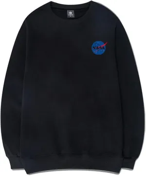 CORIRESHA Fashion NASA Logo Print Hoodie Sweatshirt with Pocket(Smaller Than Standard Size)