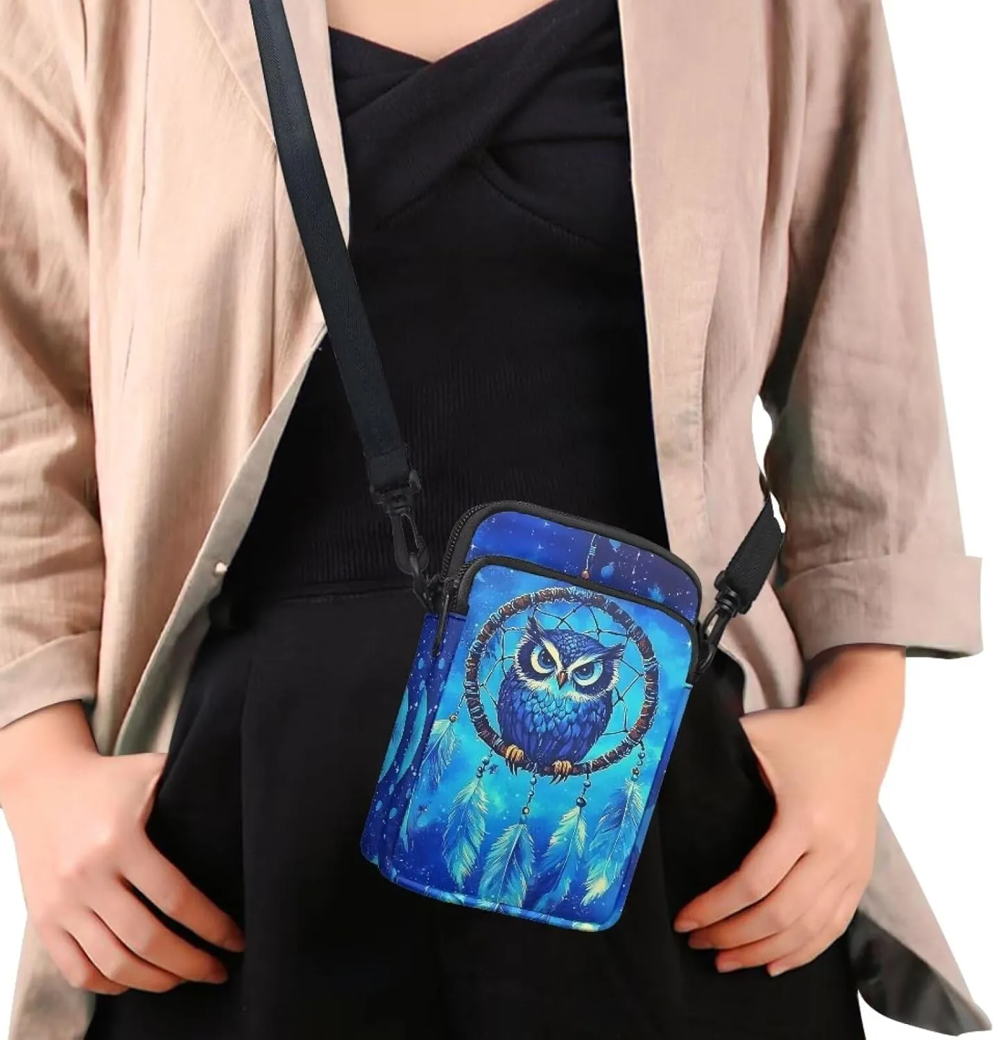 Crossbody Bag Crossbody Purses for Women Shoulder Bags with Strap Casual Polyester Shoulder Bag