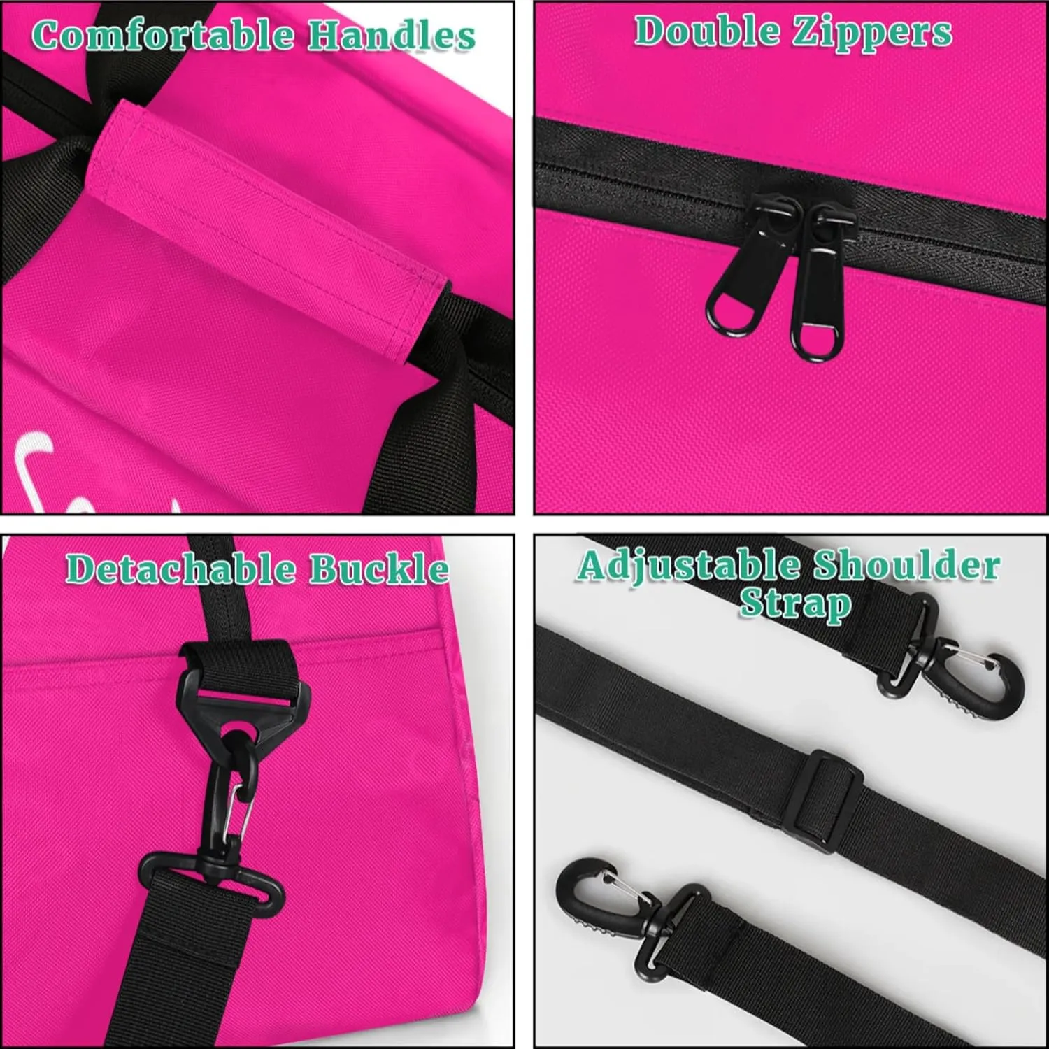 Custom Kids Duffel Bags with Name - Lightweight Gym Bag for Boys & Girls, Personalized Sports Backpack for Workout, and Travel Pink Volleyball