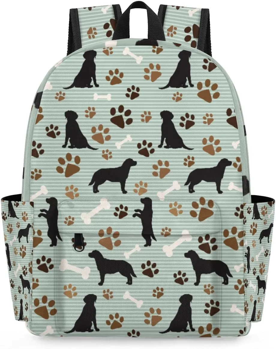 Cute Dog Puppy Kids Backpack for Boys Girls Paw Print Preschool Toddler Backpack Kindergarten Nursery Bookbag Travel Children Lightweight School Bag