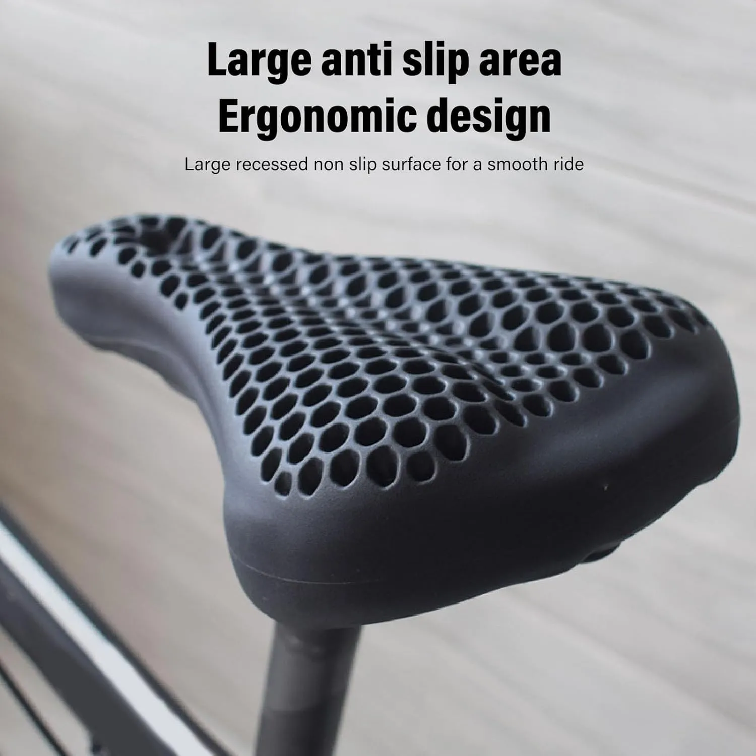 Cycling Seat Cover, Comfort Bike Seat Cushion Covers Silicon Rainproof Ergonomic Bicycle Saddle Covers for Mountain Road Bikes