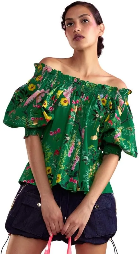 Cynthia Rowley Malta Off Shoulder Blouse