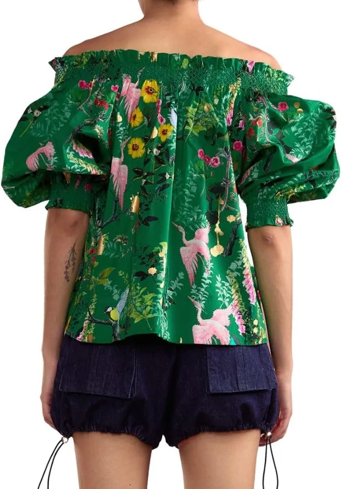 Cynthia Rowley Malta Off Shoulder Blouse