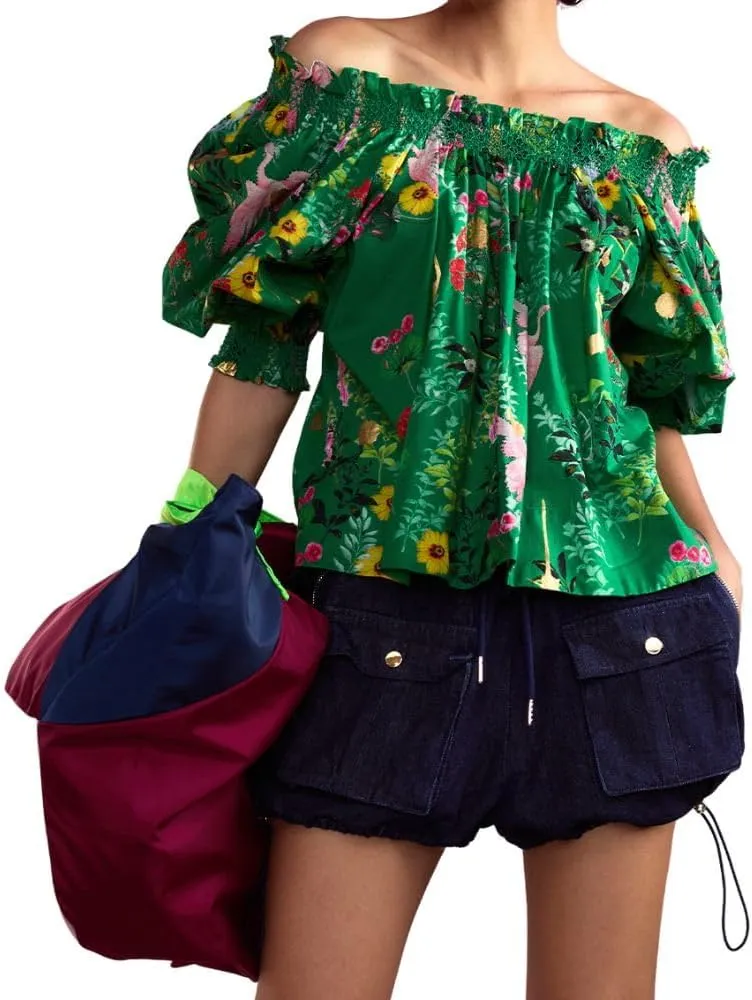 Cynthia Rowley Malta Off Shoulder Blouse