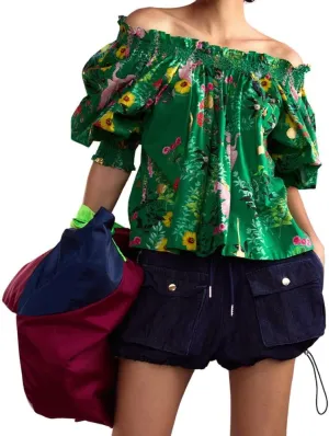 Cynthia Rowley Malta Off Shoulder Blouse