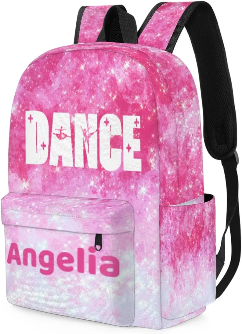 Dance Red Shiny Universe Customized Kids Backpack for Girls Preschool Toddler Backpack Kindergarten Nursery Bookbag Travel Children School Bag