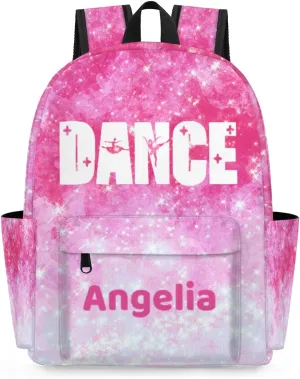 Dance Red Shiny Universe Customized Kids Backpack for Girls Preschool Toddler Backpack Kindergarten Nursery Bookbag Travel Children School Bag