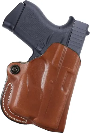 DeSantis Mini Scabbard OWB Holster - Holster OWB, Leather Pistol and Revolver Holster, Open Carry Gun Holster for Men & Women, Quick Draw, Discreet, Compact & Adjustable, Fits 1 3/4" Belt