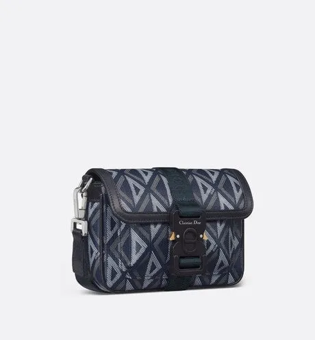 Dior Hit The Road Mini Bag • Navy Blue CD Diamond Canvas