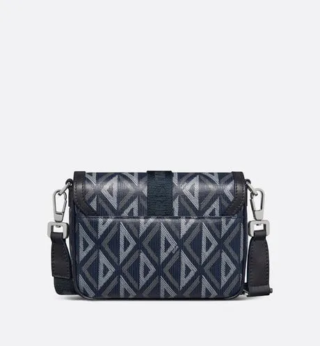 Dior Hit The Road Mini Bag • Navy Blue CD Diamond Canvas