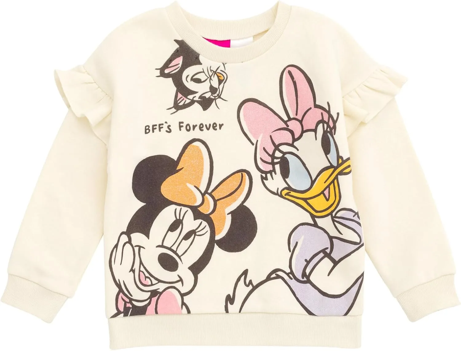 Disney Minnie Mouse Fleece Sweatshirt and Pants Outfit Set Newborn to Big Kid Sizes (Newborn - 14-16)
