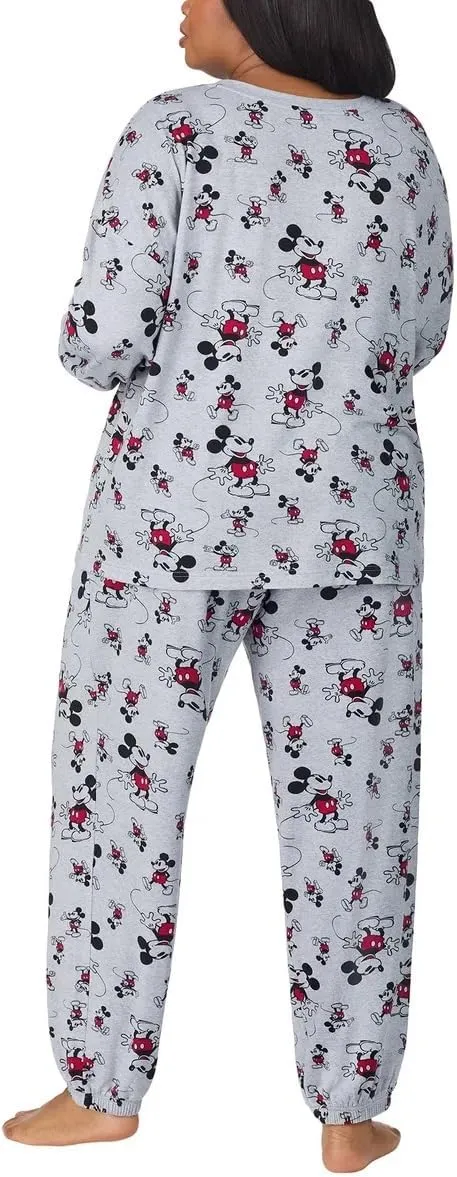 Disney Womens 2 Piece Cozy Pajama Set