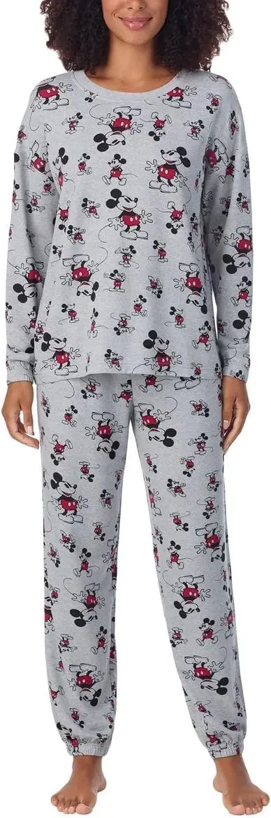 Disney Womens 2 Piece Cozy Pajama Set
