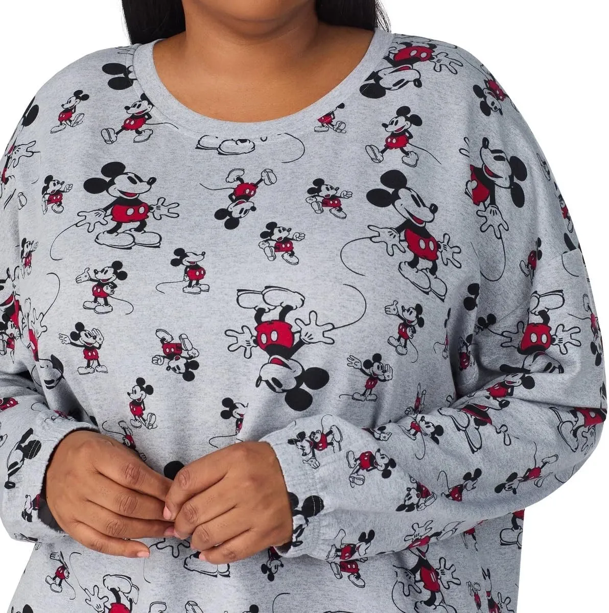 Disney Womens 2 Piece Cozy Pajama Set