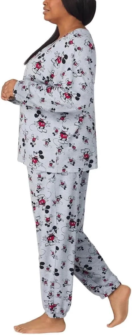Disney Womens 2 Piece Cozy Pajama Set
