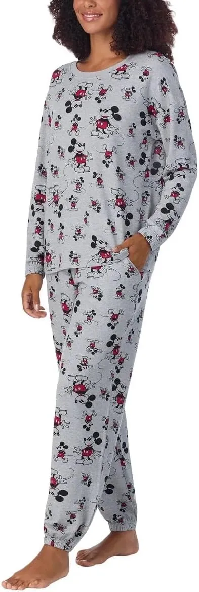 Disney Womens 2 Piece Cozy Pajama Set