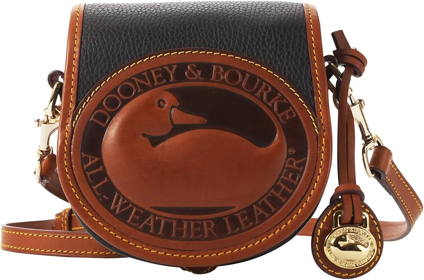 Dooney & Bourke Handbag, All Weather Leather 2 Duck Bag Crossbody - Black