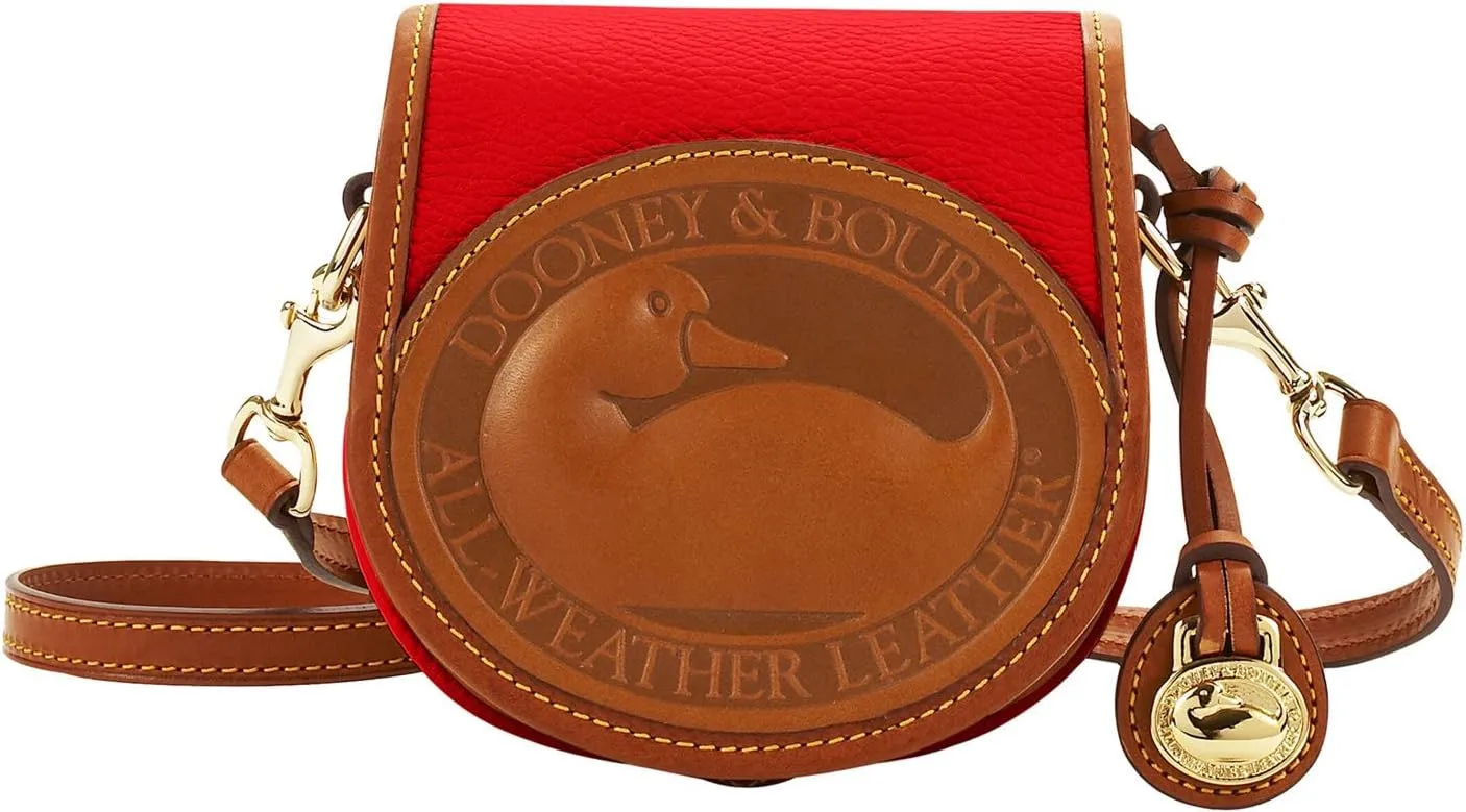 Dooney & Bourke Handbag, All Weather Leather 2 Duck Bag Crossbody - Red