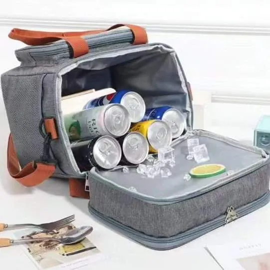Double Compartment Insulated Lunch bag