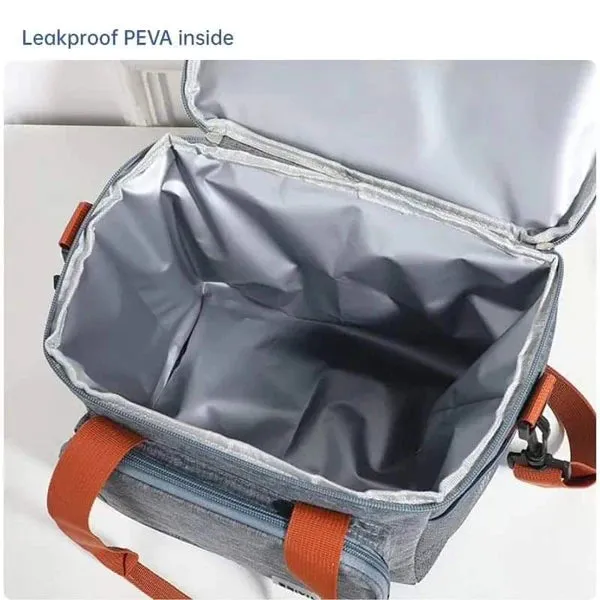 Double Compartment Insulated Lunch bag