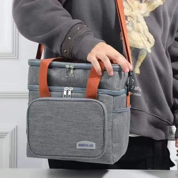Double Compartment Insulated Lunch bag
