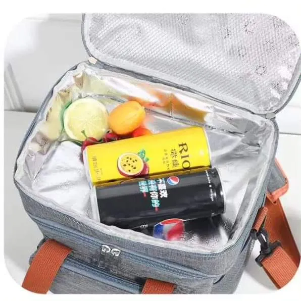 Double Compartment Insulated Lunch bag