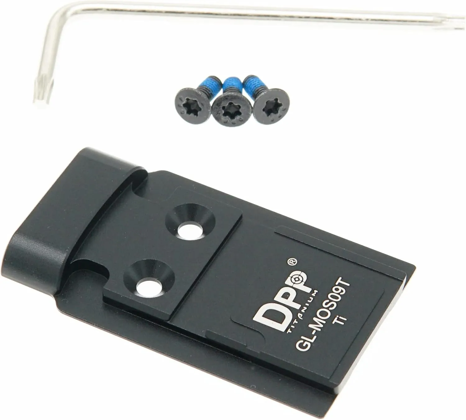 DPP Titanium Mount/Adapter Plate Compatible with Glock 17 19 MOS Holosun 509T