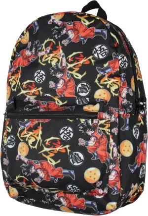 Dragon Ball Z Backpack Character Fighting Stance Backpack Laptop Travel Backpack