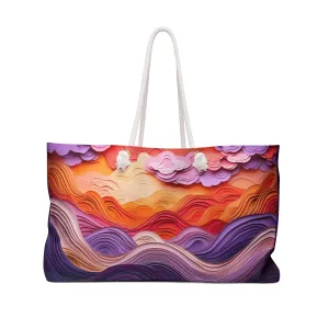 Dramatic Sunset Sky Weekender Bag