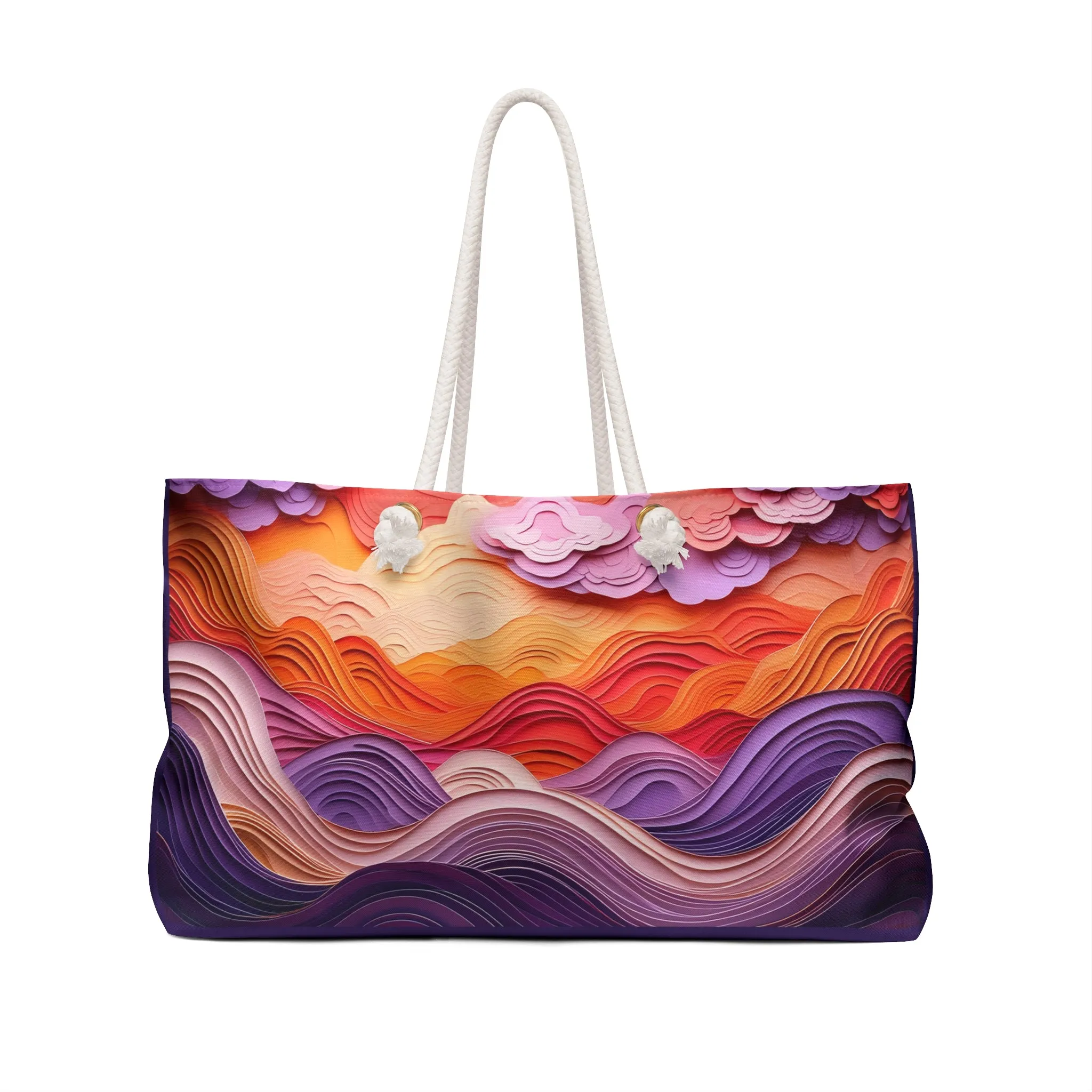 Dramatic Sunset Sky Weekender Bag