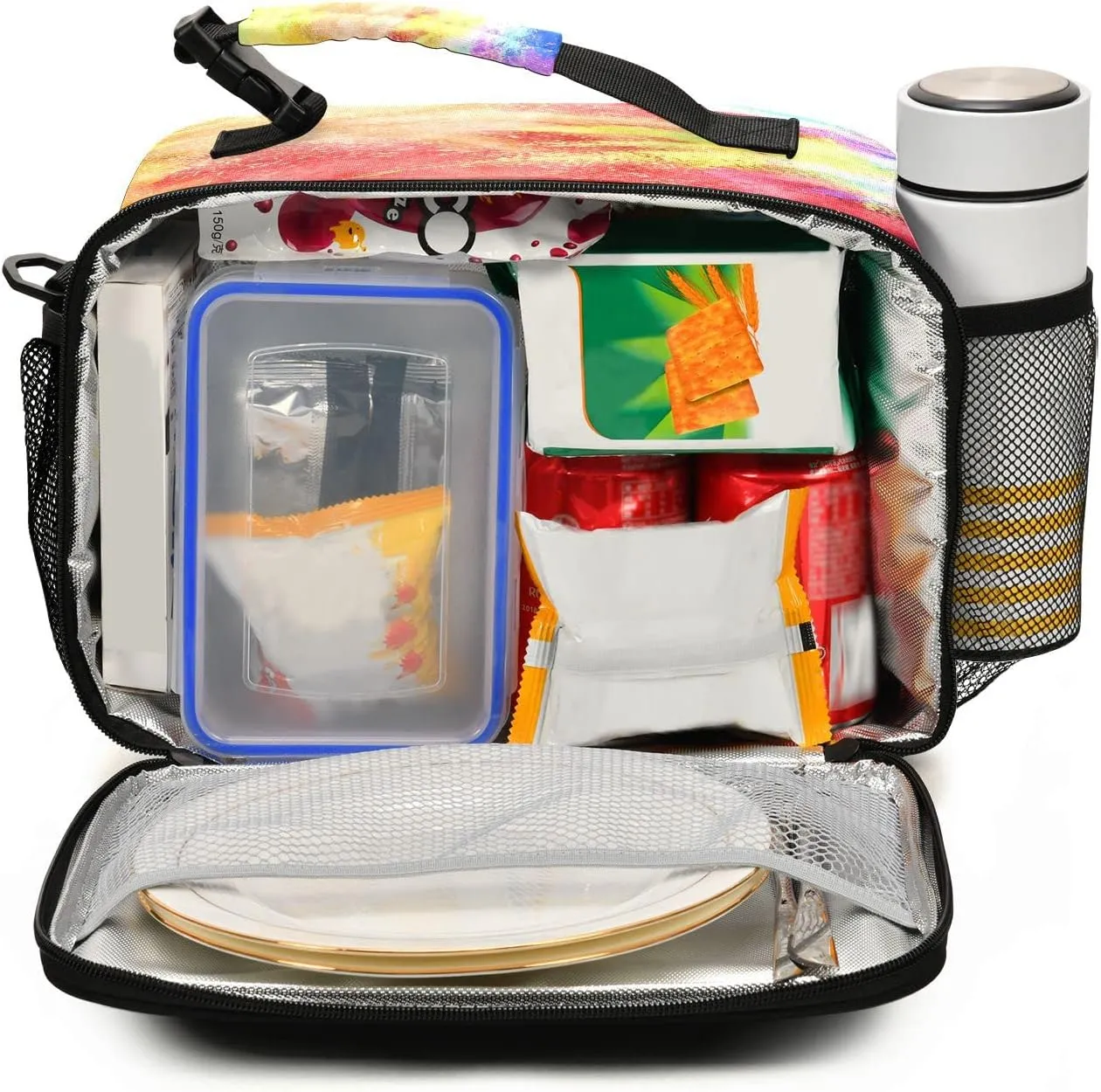 Eionryn Dust Explode Lunch Bags Lunch Box Insulated Cooler Bag Reusable Tote Shoulder Bag for Picnic Meal Office Outdoor