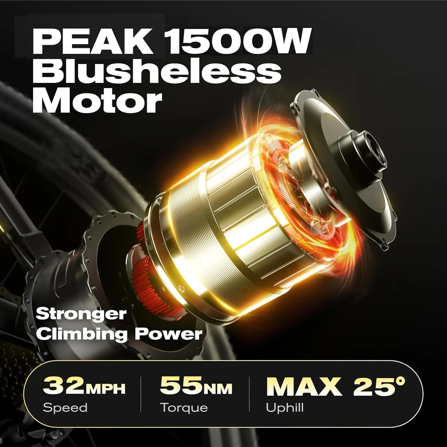 Electric Bike Peak 1500W 27.5" Ebike for Adults 840WH Up to 80 Miles 32Mph Electric Mountain Bicycle E Bike for Commuter