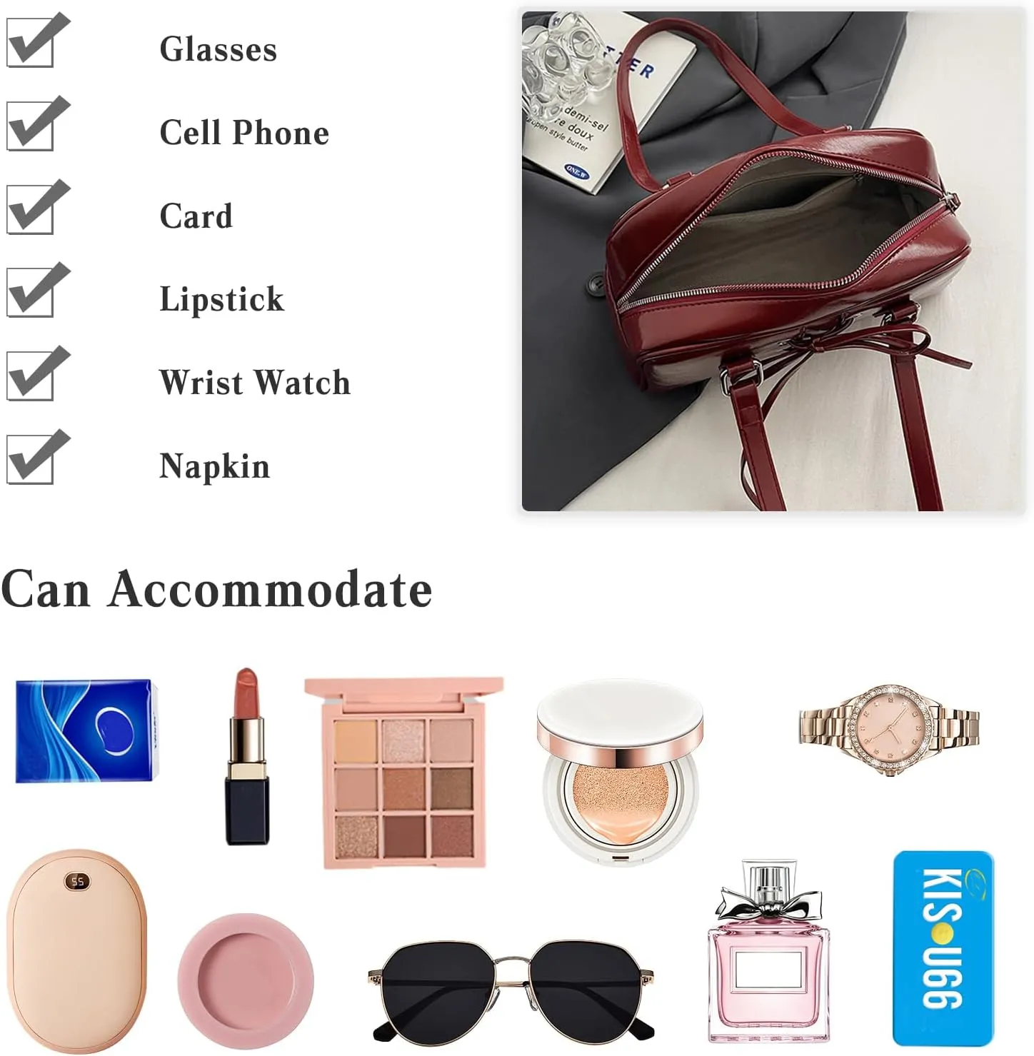 Elegant Handbag for Women PU Leather Shoulder Bag Waterproof Top Handle Bag Fashion Hobo Bag Ladies Tote Bag