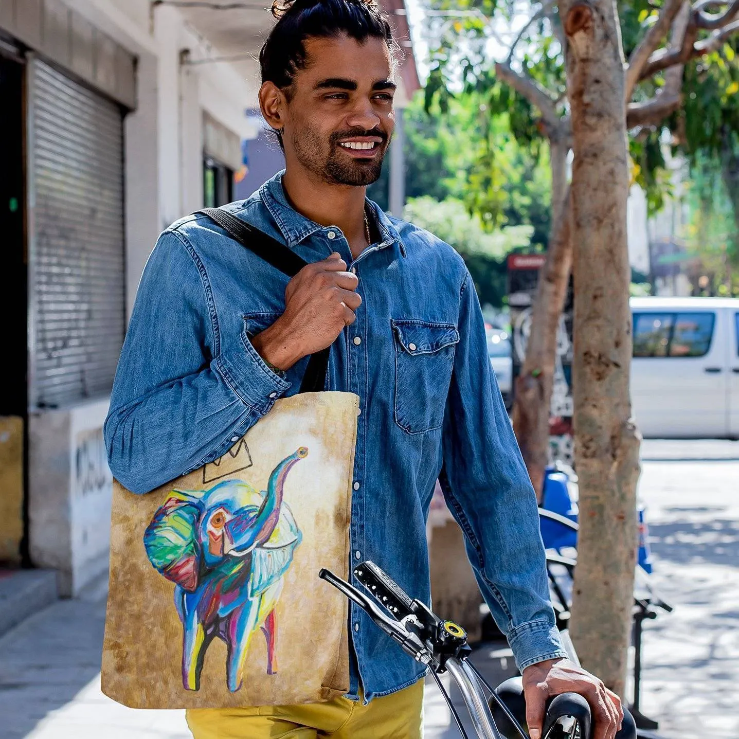 Elephant x Crown Tote Bag