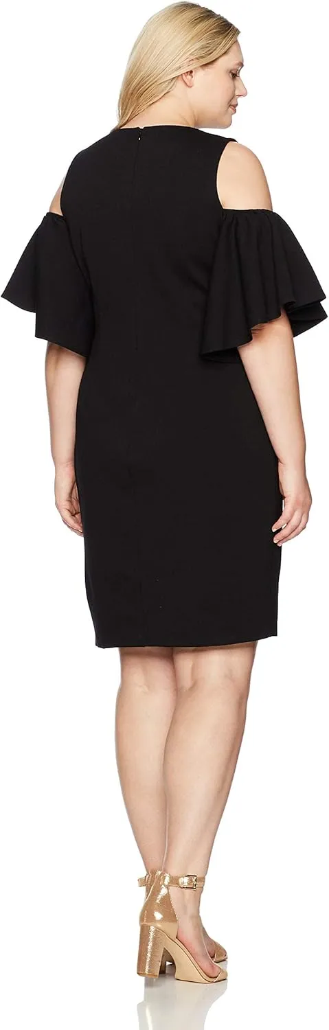 Eliza J Women's Plus Size Cold Shoulder Dress