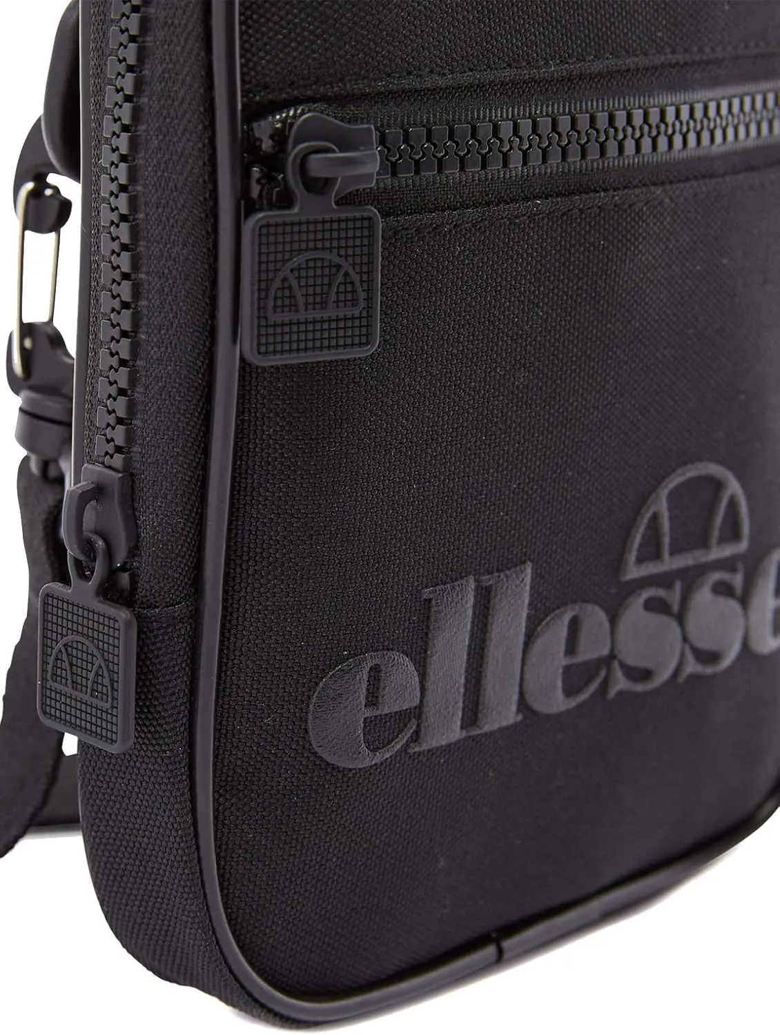 ellesse Templeton Polyester Small Black Mono Cross Body Bag