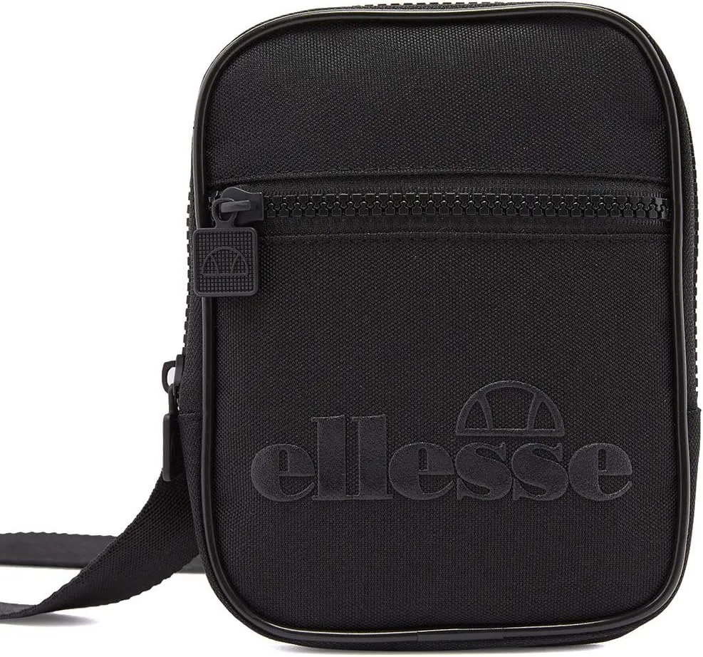 ellesse Templeton Polyester Small Black Mono Cross Body Bag