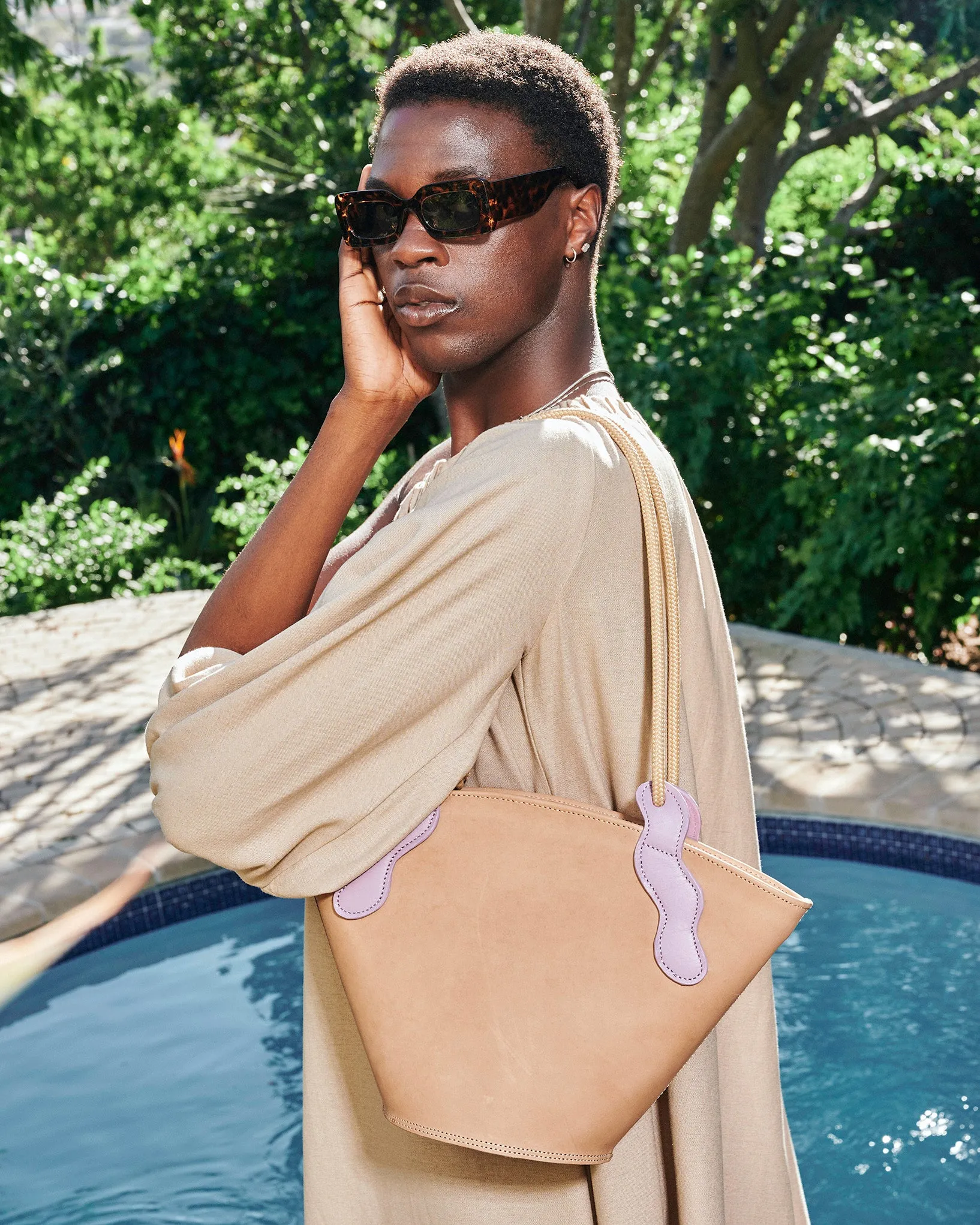 Emele Bag - Black / Sky Blue