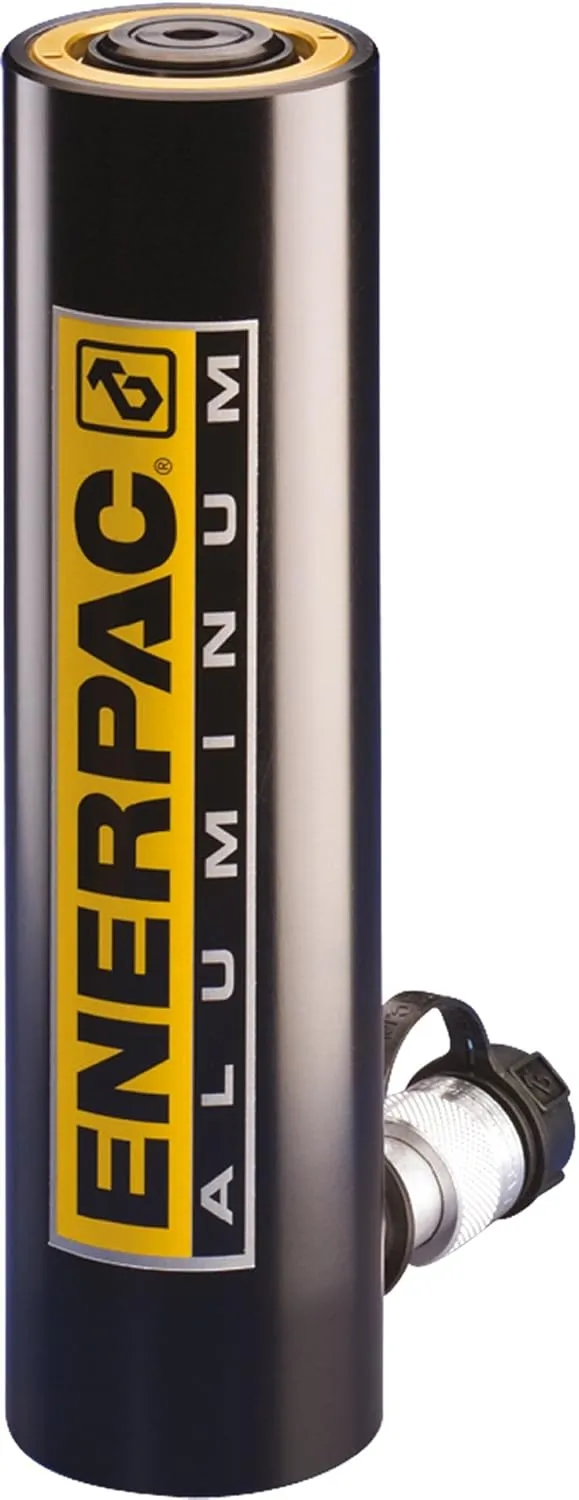Enerpac RAC-202 Single-Acting Aluminum Hydraulic Cylinder with 20 Ton Capacity, Single Port, 1.97" Stroke