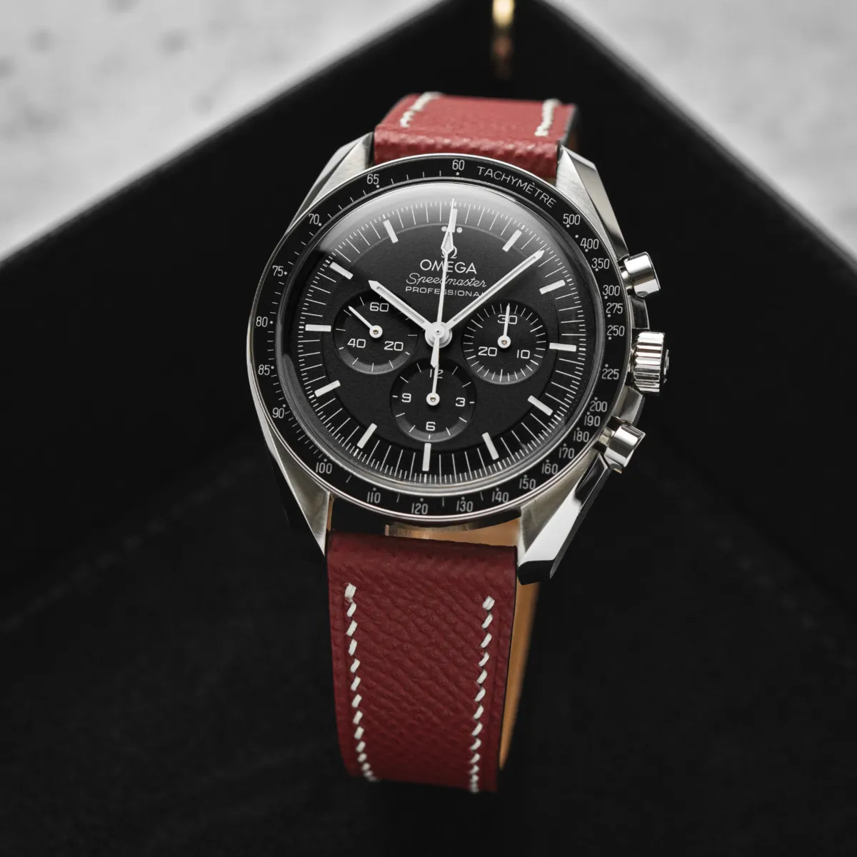 Epsom Calfskin Leather Strap - Quick-Release - Black (2439)