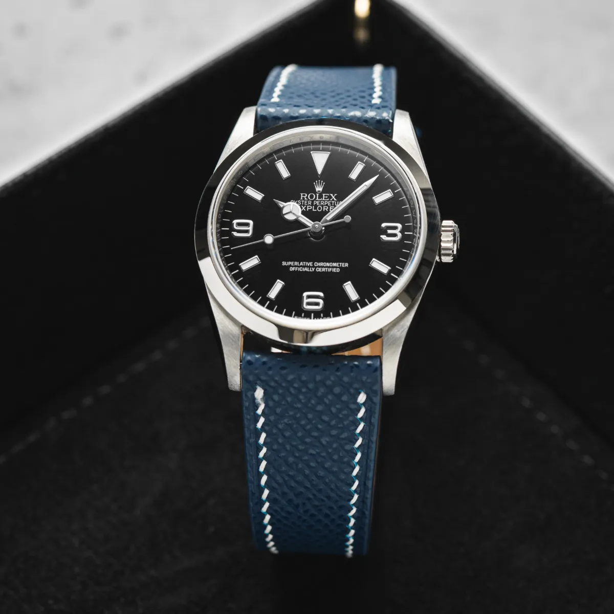 Epsom Calfskin Leather Strap - Quick-Release - Black (2439)