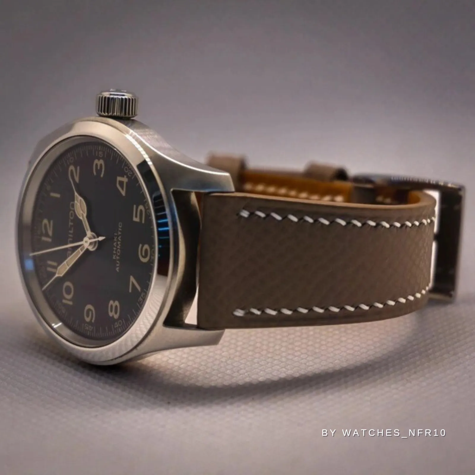 Epsom Calfskin Leather Strap - Quick-Release - Black (2439)
