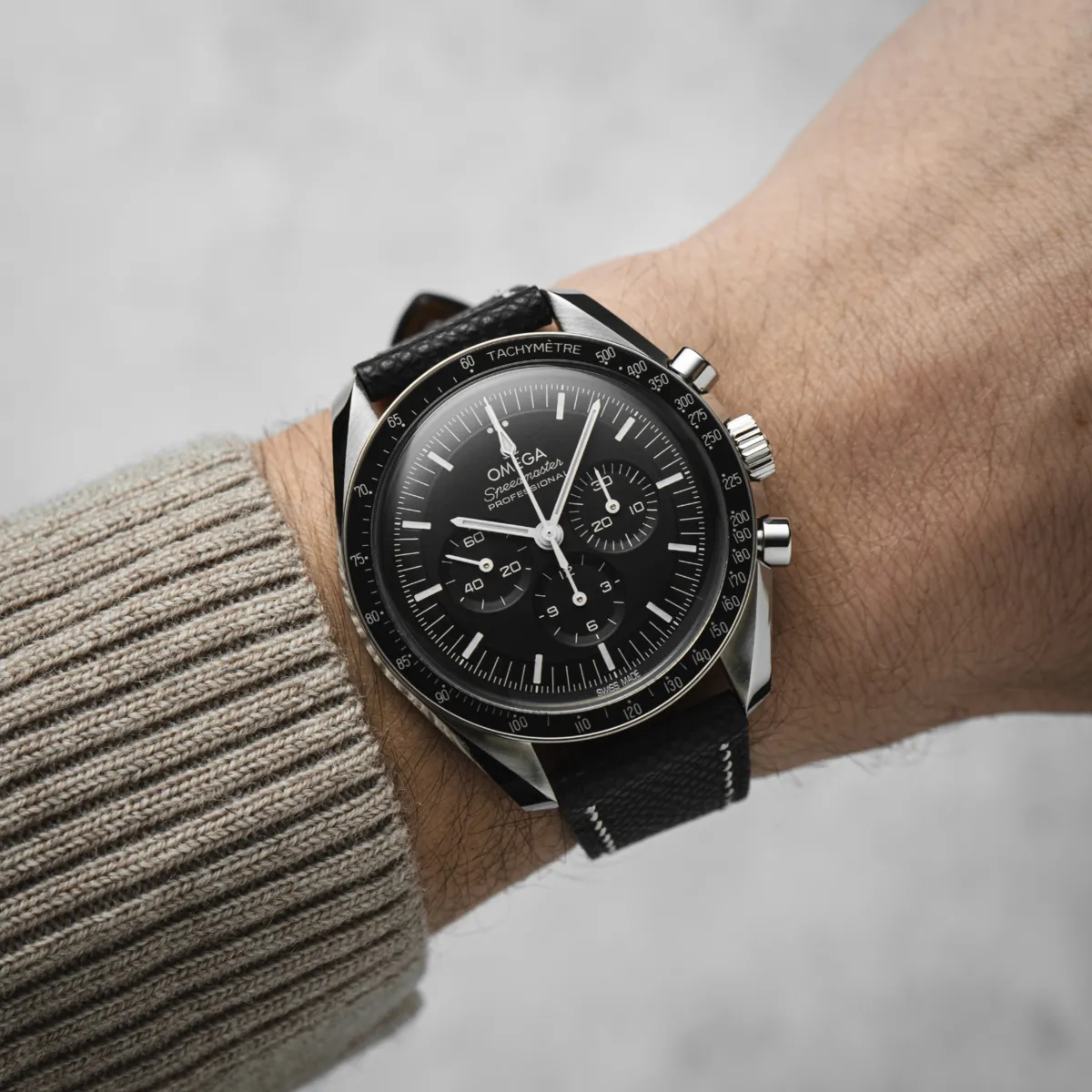 Epsom Calfskin Leather Strap - Quick-Release - Black (2439)