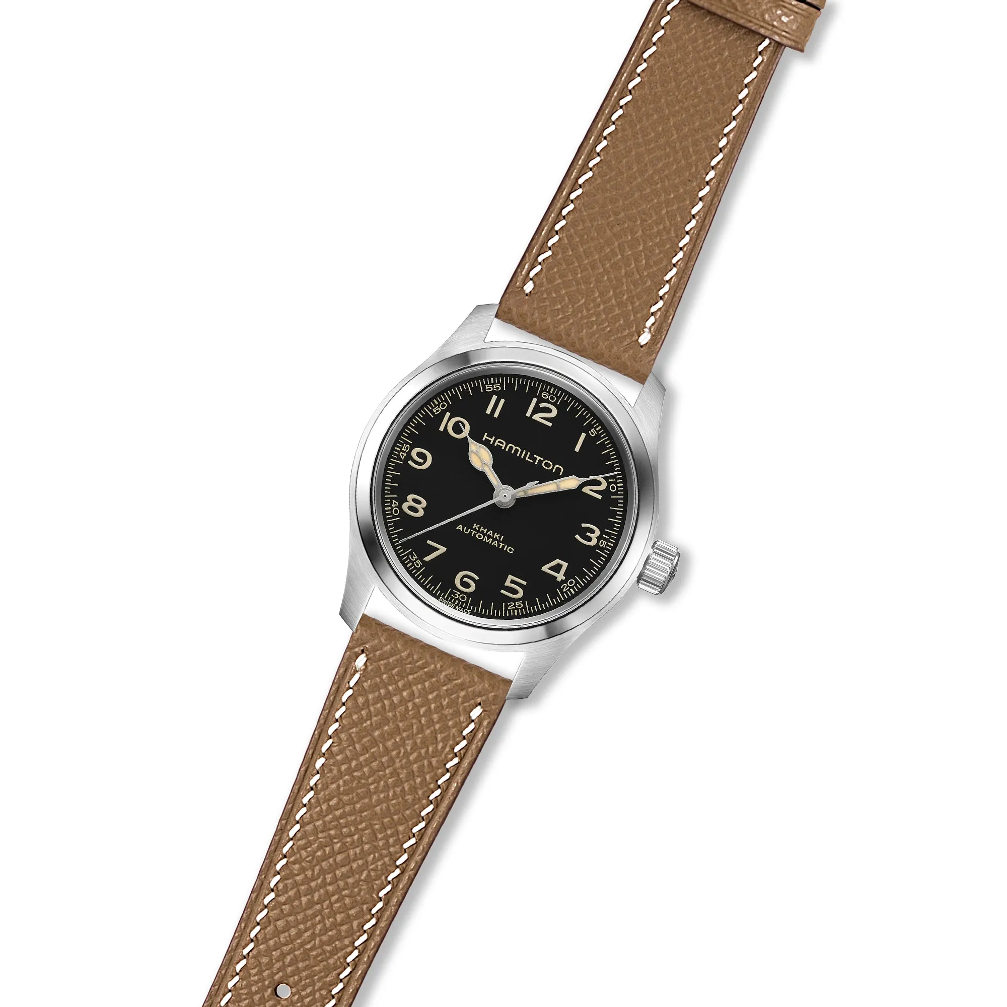 Epsom Leather Strap for Hamilton - Quick-Release - Etoupe (2439)
