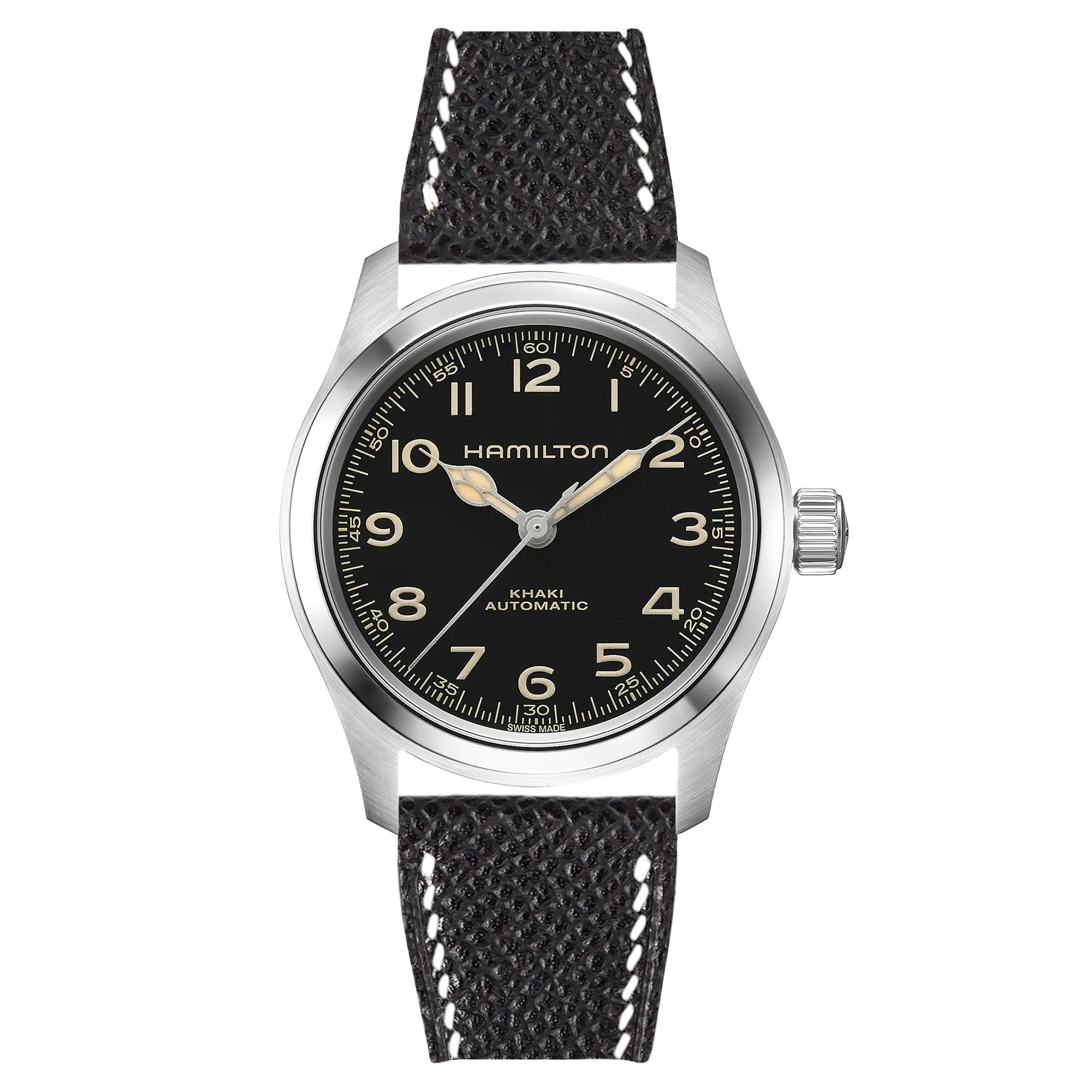 Epsom Leather Strap for Hamilton - Quick-Release - Orange (2439)