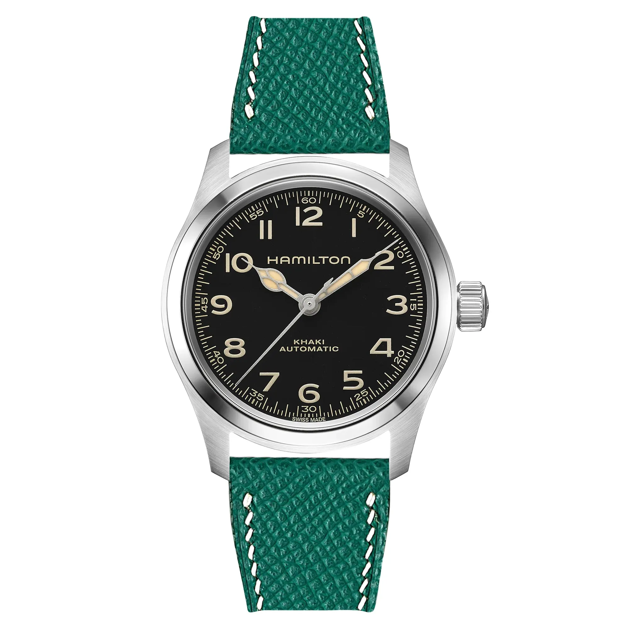 Epsom Leather Strap for Hamilton - Quick-Release - Orange (2439)