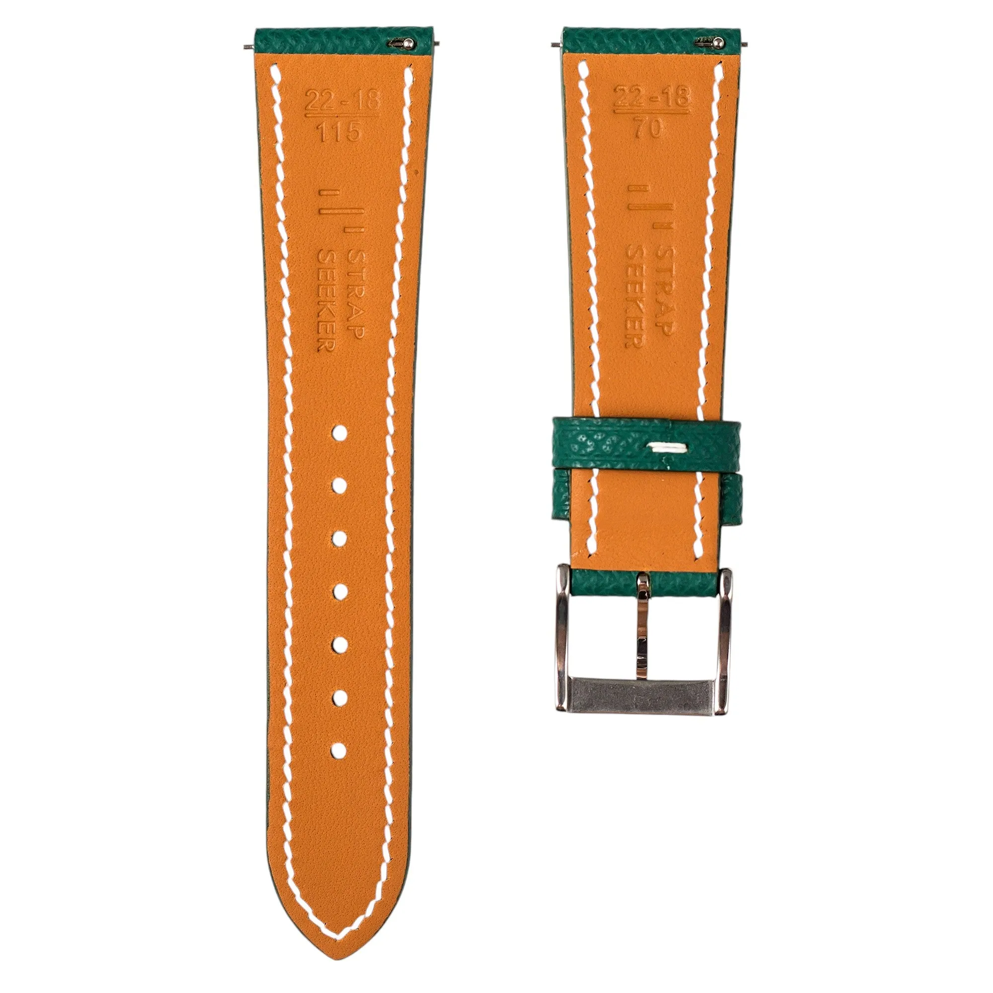Epsom Leather Strap for Hamilton - Quick-Release - Orange (2439)