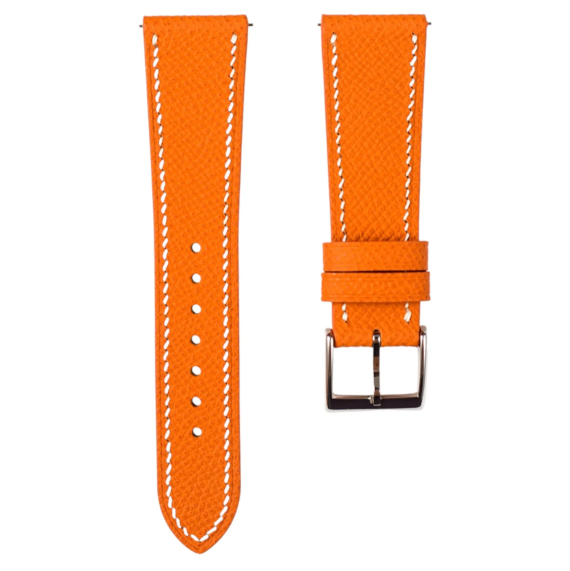 Epsom Leather Strap for Hamilton - Quick-Release - Orange (2439)