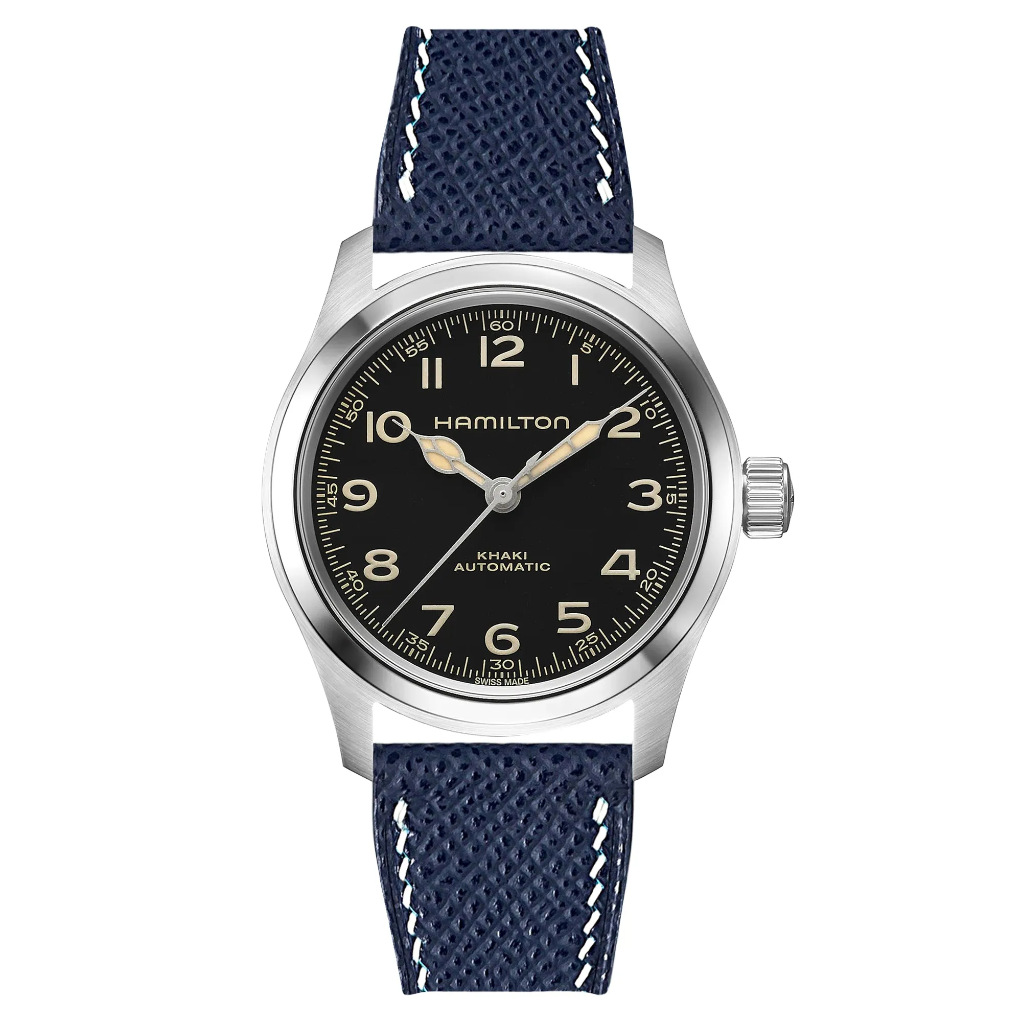 Epsom Leather Strap for Hamilton - Quick-Release - Orange (2439)